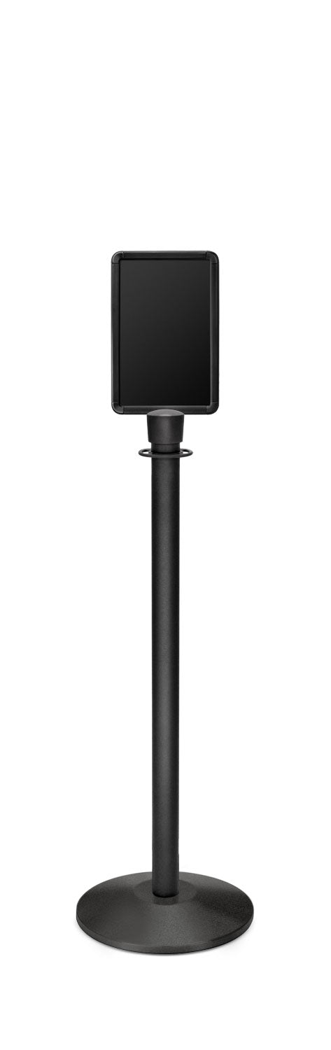Portable Traditional Sign Stand | Lavi - WB - Wrinkle Black - 7 x 11 · Vertical · Closed frame