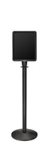 Portable Traditional Sign Stand | Lavi - WB - Wrinkle Black - 11 x 14 · Vertical · Closed frame