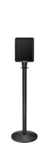 Portable Traditional Sign Stand | Lavi - WB - Wrinkle Black - 8.5 x 11 · Vertical · Closed frame