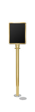 Magnetic Traditional Sign Stand | Lavi - BC - Brass Clear Coat - 11 x 14 · Vertical · Slotted