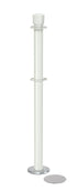 Magnetic Post and Rope Stanchion | Lavi - LW - Lavi White - 5.5" Magnetic · Double-line (ADA)