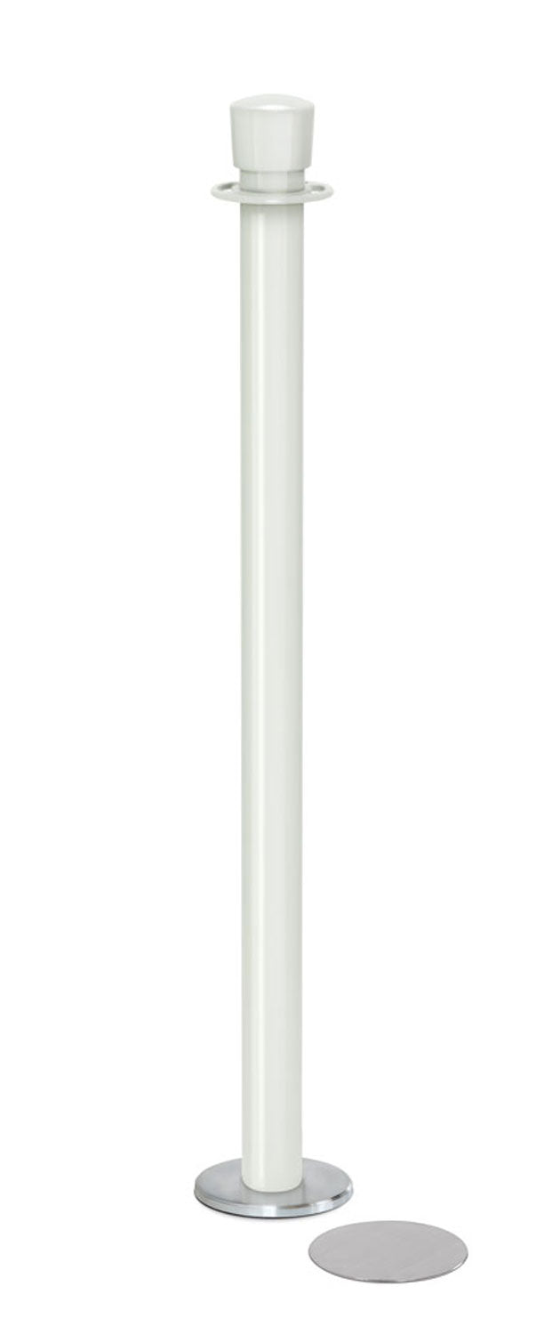 Magnetic Post and Rope Stanchion | Lavi - LW - Lavi White - 5.5" Magnetic · Single line