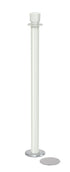 Magnetic Post and Rope Stanchion | Lavi - LW - Lavi White - 5.5" Magnetic · Single line