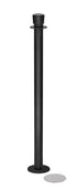 Magnetic Post and Rope Stanchion | Lavi - WB - Wrinkle Black - 5.5" Magnetic · Single line