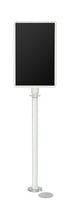 Magnetic Traditional Sign Stand | Lavi - LW - Lavi White - 14 x 22 · Vertical · Closed frame