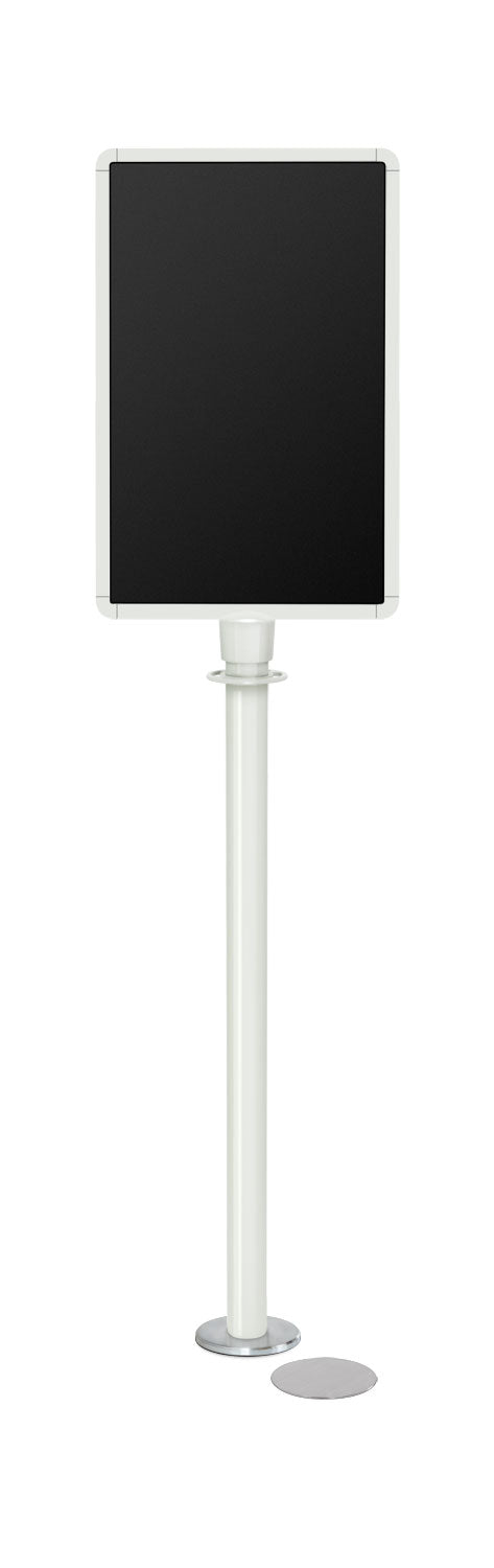 Magnetic Traditional Sign Stand | Lavi - LW - Lavi White - 14 x 22 · Vertical · Slotted