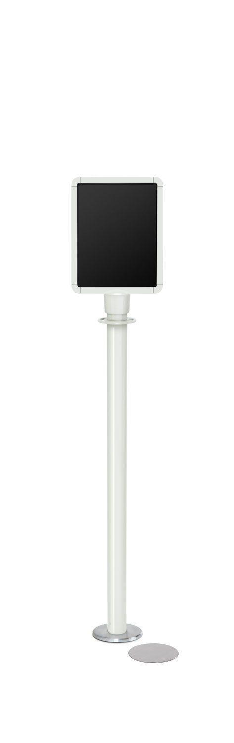 Magnetic Traditional Sign Stand | Lavi - LW - Lavi White - 8.5 x 11 · Vertical · Slotted