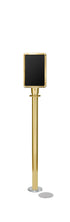 Magnetic Traditional Sign Stand | Lavi - PB - Polished Brass - 7 x 11 · Vertical · Slotted
