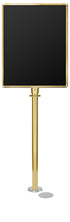 Magnetic Traditional Sign Stand | Lavi - PB - Polished Brass - 22 x 28 · Vertical · Closed frame
