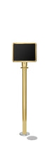 Magnetic Traditional Sign Stand | Lavi - PB - Polished Brass - 8.5 x 11 · Horizontal · Closed frame