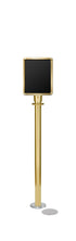Magnetic Traditional Sign Stand | Lavi - PB - Polished Brass - 8.5 x 11 · Vertical · Closed frame