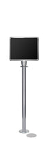 Magnetic Traditional Sign Stand | Lavi - PO - Polished Stainless - 11 x 14 · Horizontal · Slotted