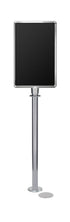 Magnetic Traditional Sign Stand | Lavi - PO - Polished Stainless - 14 x 22 · Vertical · Closed frame