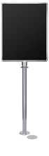 Magnetic Traditional Sign Stand | Lavi - PO - Polished Stainless - 22 x 28 · Vertical · Closed frame