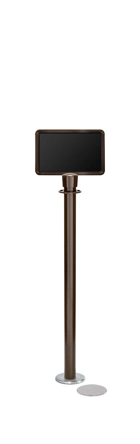 Magnetic Traditional Sign Stand | Lavi - SB - Statuary Bronze - 7 x 11 · Horizontal · Slotted