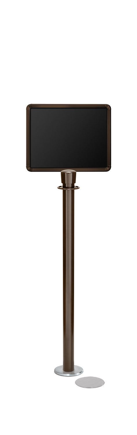 Magnetic Traditional Sign Stand | Lavi - SB - Statuary Bronze - 11 x 14 · Horizontal · Slotted