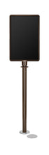 Magnetic Traditional Sign Stand | Lavi - SB - Statuary Bronze - 14 x 22 · Vertical · Closed frame
