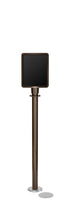 Magnetic Traditional Sign Stand | Lavi - SB - Statuary Bronze - 8.5 x 11 · Vertical · Slotted