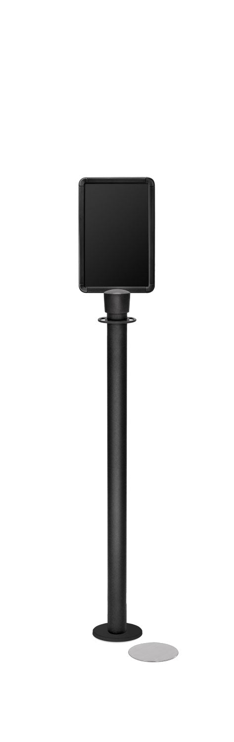 Magnetic Traditional Sign Stand | Lavi - WB - Wrinkle Black - 7 x 11 · Vertical · Closed frame