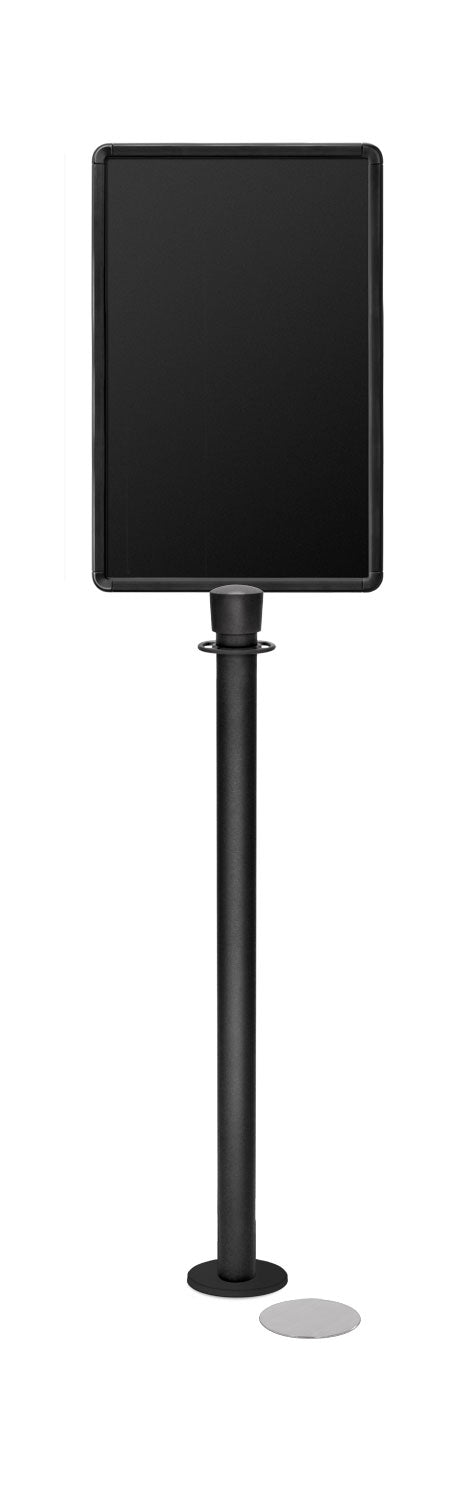 Magnetic Traditional Sign Stand | Lavi - WB - Wrinkle Black - 14 x 22 · Vertical · Closed frame