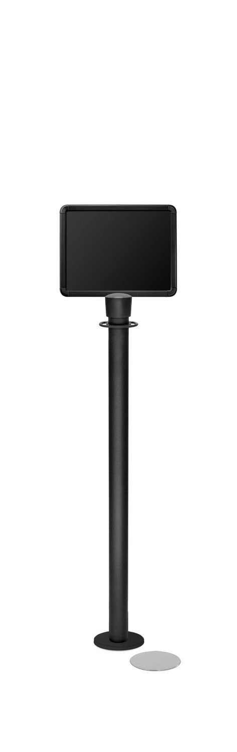 Magnetic Traditional Sign Stand | Lavi - WB - Wrinkle Black - 8.5 x 11 · Horizontal · Closed frame