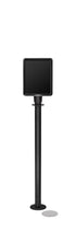 Magnetic Traditional Sign Stand | Lavi - WB - Wrinkle Black - 8.5 x 11 · Vertical · Slotted