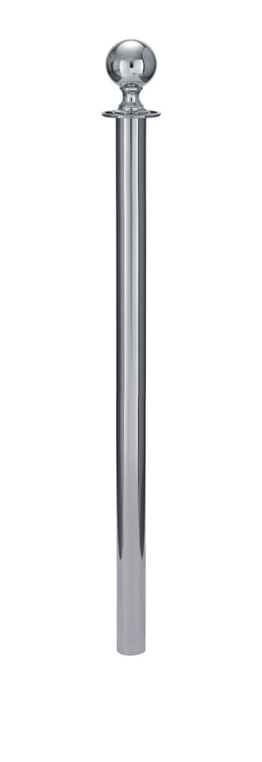 Removable Post and Rope Stanchion | Lavi - PO - Polished Stainless - NO - No Base · Single line