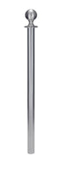 Removable Post and Rope Stanchion | Lavi - SA - Satin Stainless - NO - No Base · Single line