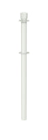 Removable Post and Rope Stanchion | Lavi - LW - Lavi White - NO - No Base · Double-line (ADA)