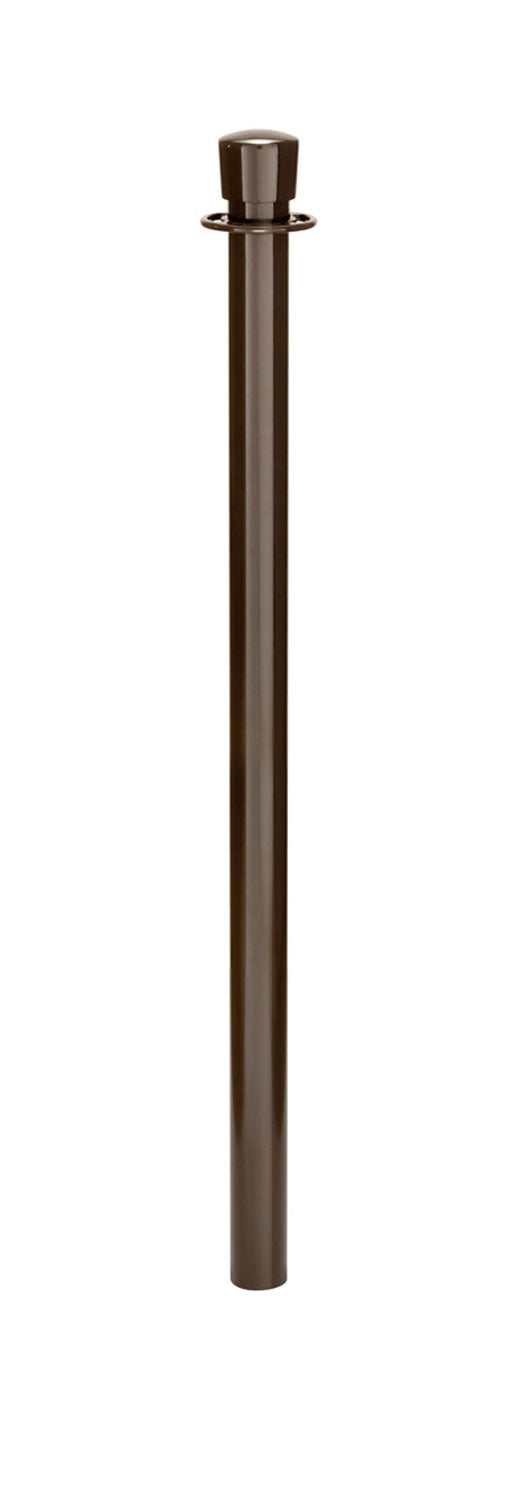 Removable Post and Rope Stanchion | Lavi - SB - Statuary Bronze - NO - No Base · Single line