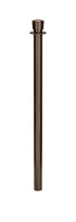 Removable Post and Rope Stanchion | Lavi - SB - Statuary Bronze - NO - No Base · Single line
