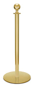 Portable Post and Rope Stanchion | Lavi - BC - Brass Clear Coat - 14.5" Slim · Single line