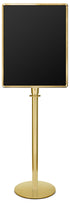 Portable Traditional Sign Stand | Lavi - BC - Brass Clear Coat - 22 x 28 · Vertical · Closed frame