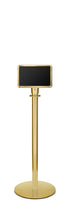 Portable Traditional Sign Stand | Lavi - PB - Polished Brass - 7 x 11 · Horizontal · Closed frame