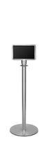 Portable Traditional Sign Stand | Lavi - SA - Satin Stainless - 7 x 11 · Horizontal · Closed frame