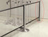 Beltrac Wall Post For Panel Mounting | No Belt - The Crowd Controller