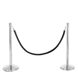 US Weight Chrome Stanchion 2-Pack with 6 FT Rope
