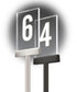 Custom | Cashier Station Lights Pole Mounted, Fixed | Clear Panel Laser Etched