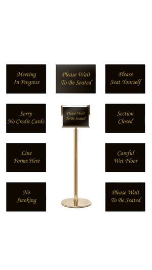 Crowd Control Hostess Sign Stand - The Crowd Controller