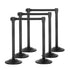 6-Pack Sentry PLUS Plastic Stanchions Barriers with Retractable Belt
