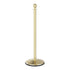 PRIME ball top rope stanchion in polished brass effect with cement base