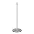 PRIME urn top rope stanchion in polished stainless steel with cement base