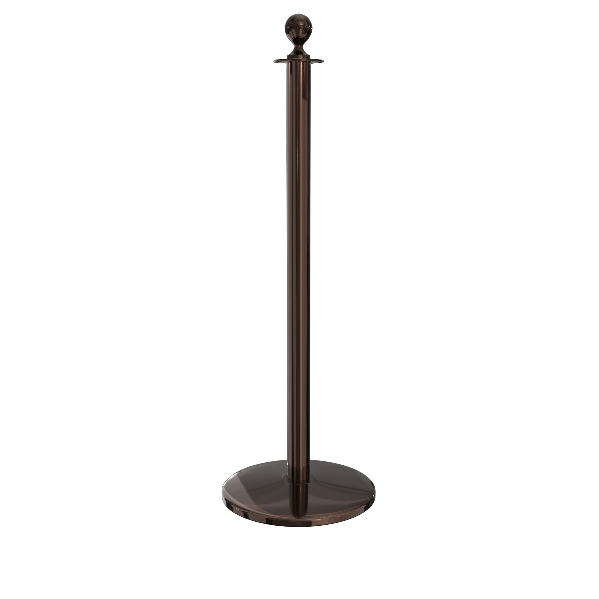Elegance Ball Top Profile Base Stanchion - Statuary Bronze