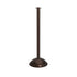 Elegance Flat Top Dome Base Stanchion - Statuary Bronze