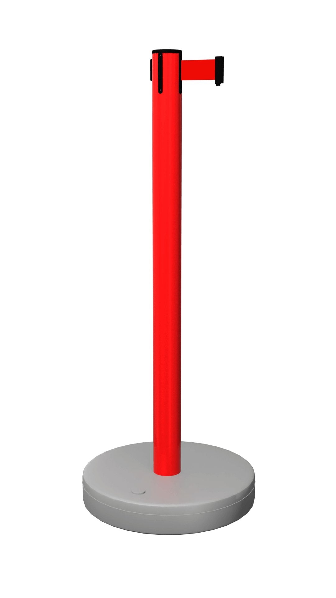 GuardMaster 250 Outdoor 8.5FT Retractable Stanchion with Fillable Base - The Crowd Controller