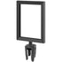 Heavy duty 7 x 11 sign frame in smooth black with universal post adapter