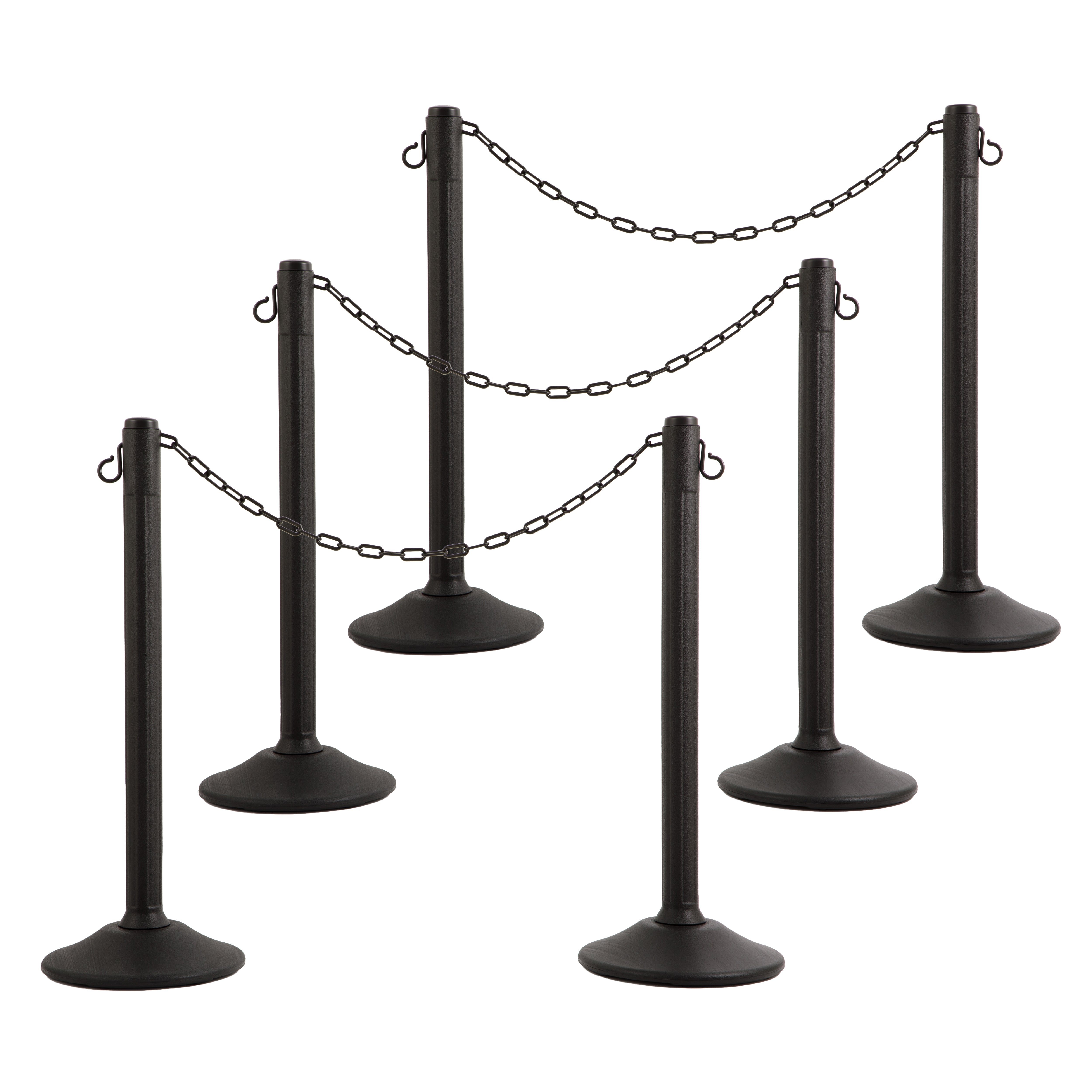 6-Pack ChainBoss Plastic Chain Stanchions