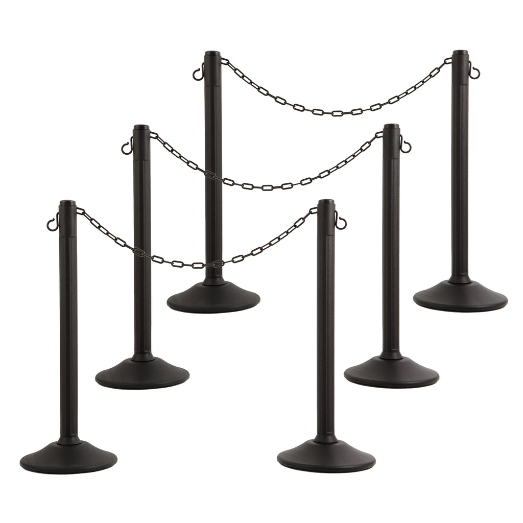 6-Pack ChainBoss Plastic Chain Stanchions