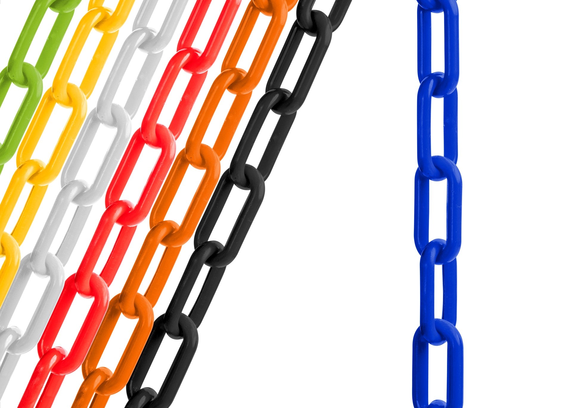 US Weight 2 Inch Plastic Safety Barrier Chain