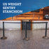 2-Pack Sentry Plastic Stanchions Barriers with Retractable Belt